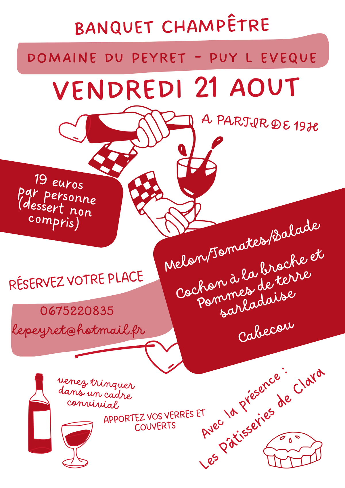 Banquet champêtre au Domaine du Peyret