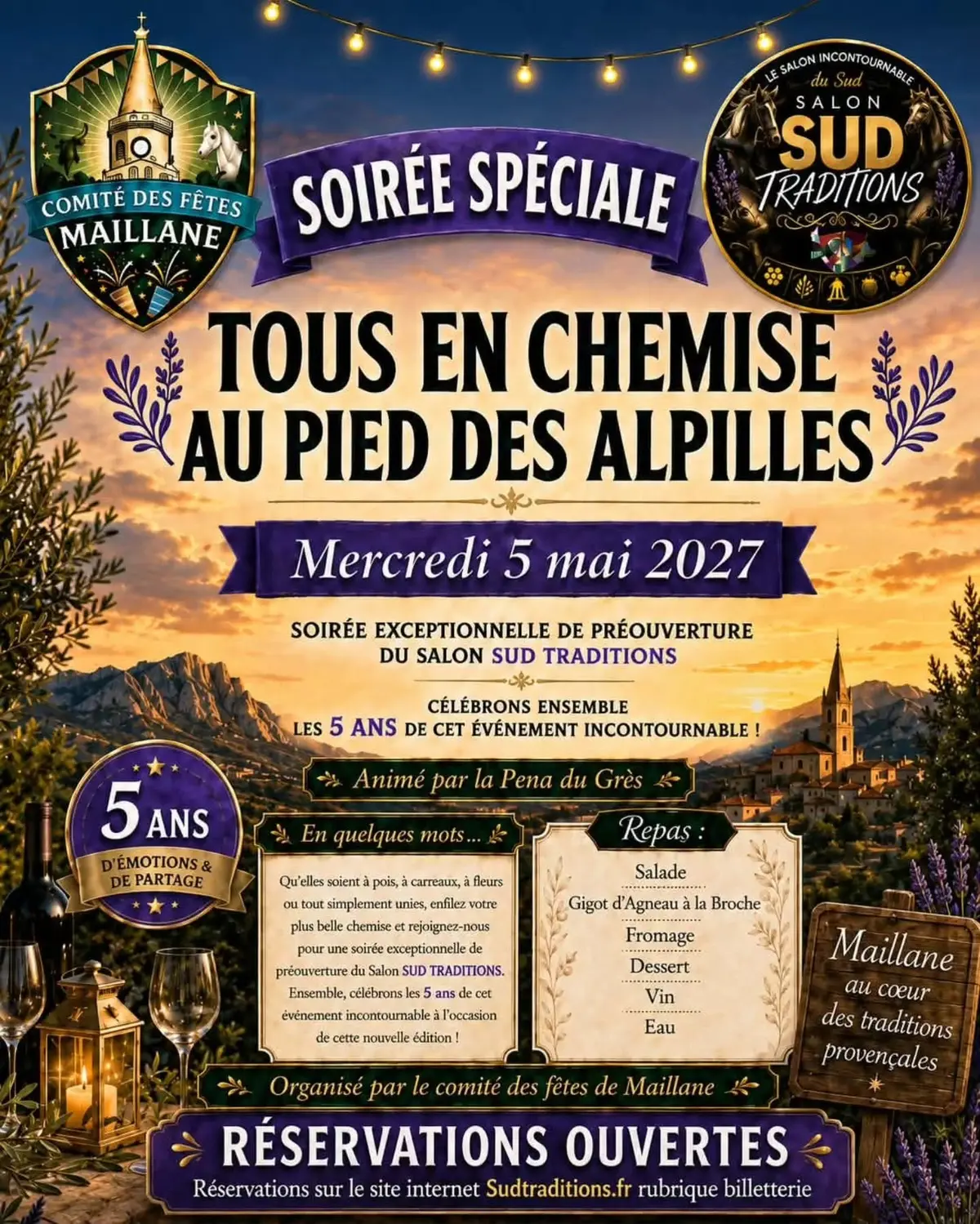 Banquet d'ouverture sud Tradition