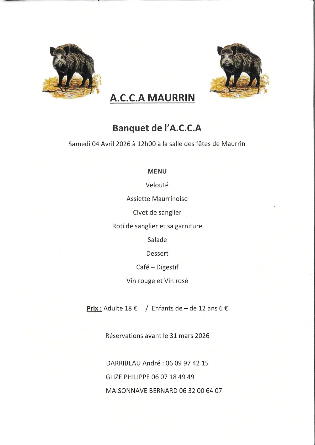 Banquet de chasse - Maurrin