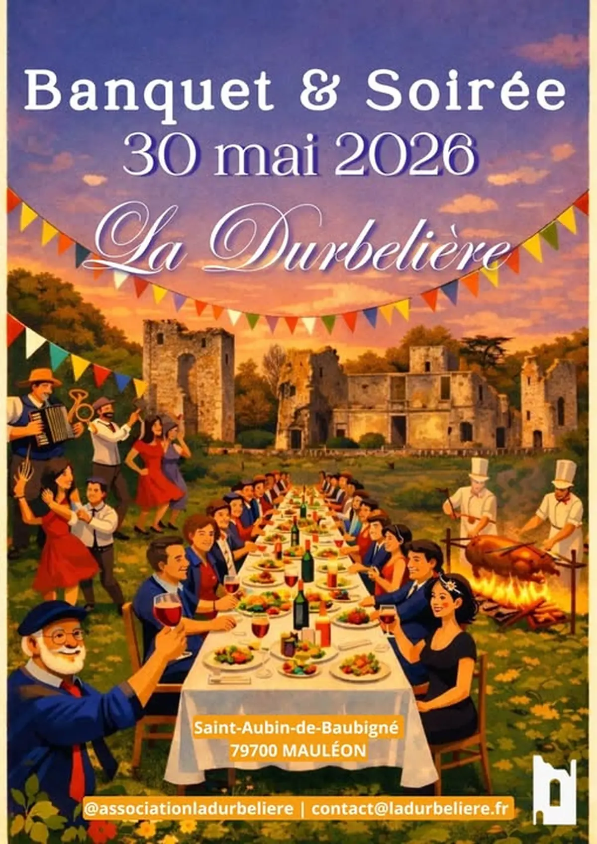 Banquet et soirée à La Durbelière