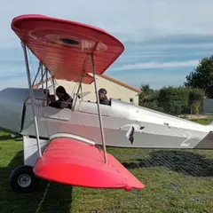 Baptême de l'air en biplan à Saint-Secondin (86)