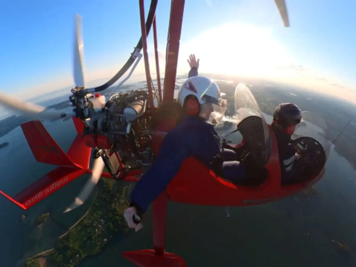 Baptême de l’air en ULM autogire dans le Golfe du Morbihan (56)