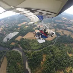 Baptême de l'air en ULM pendulaire à Maringues (63)