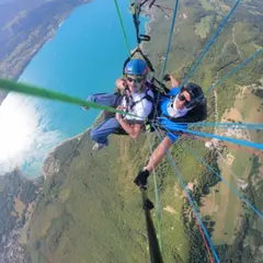Baptême en parapente au col de la Forclaz (74)
