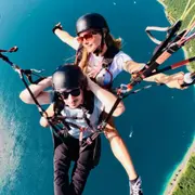 Baptême en parapente familial au-dessus du lac d'Annecy (74)