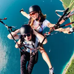 Baptême en parapente familial au-dessus du lac d'Annecy (74)