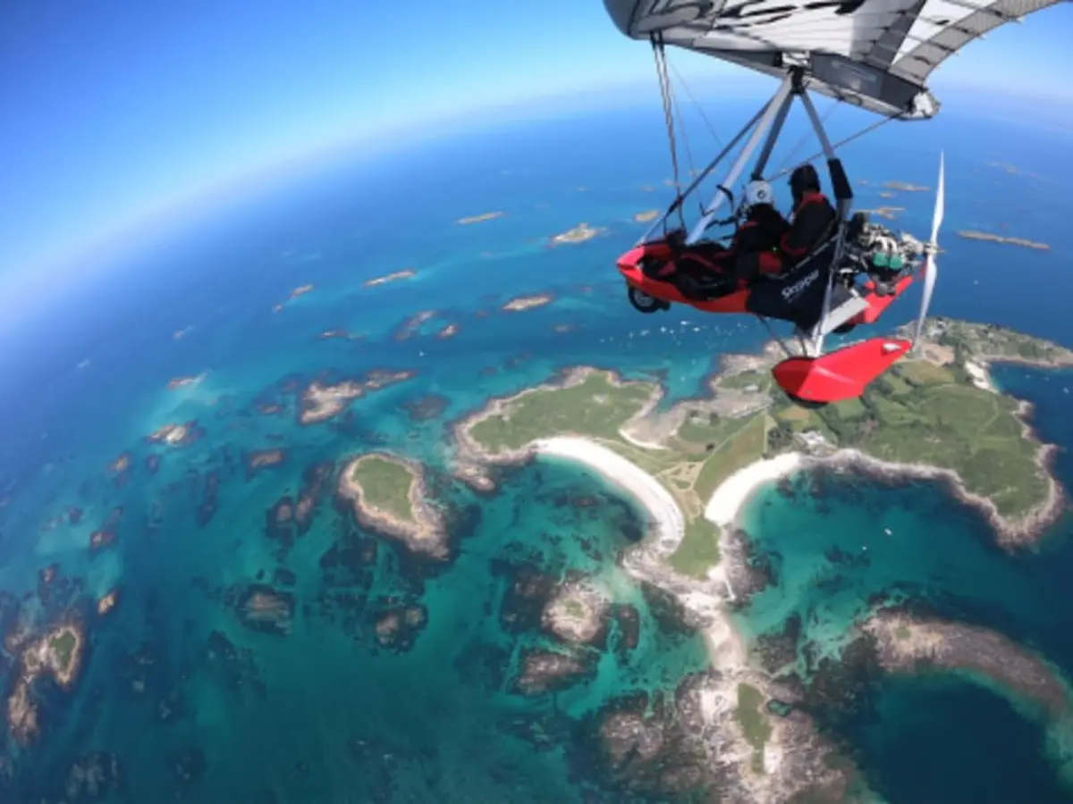 Baptême en ULM pendulaire dans le Cotentin (50)