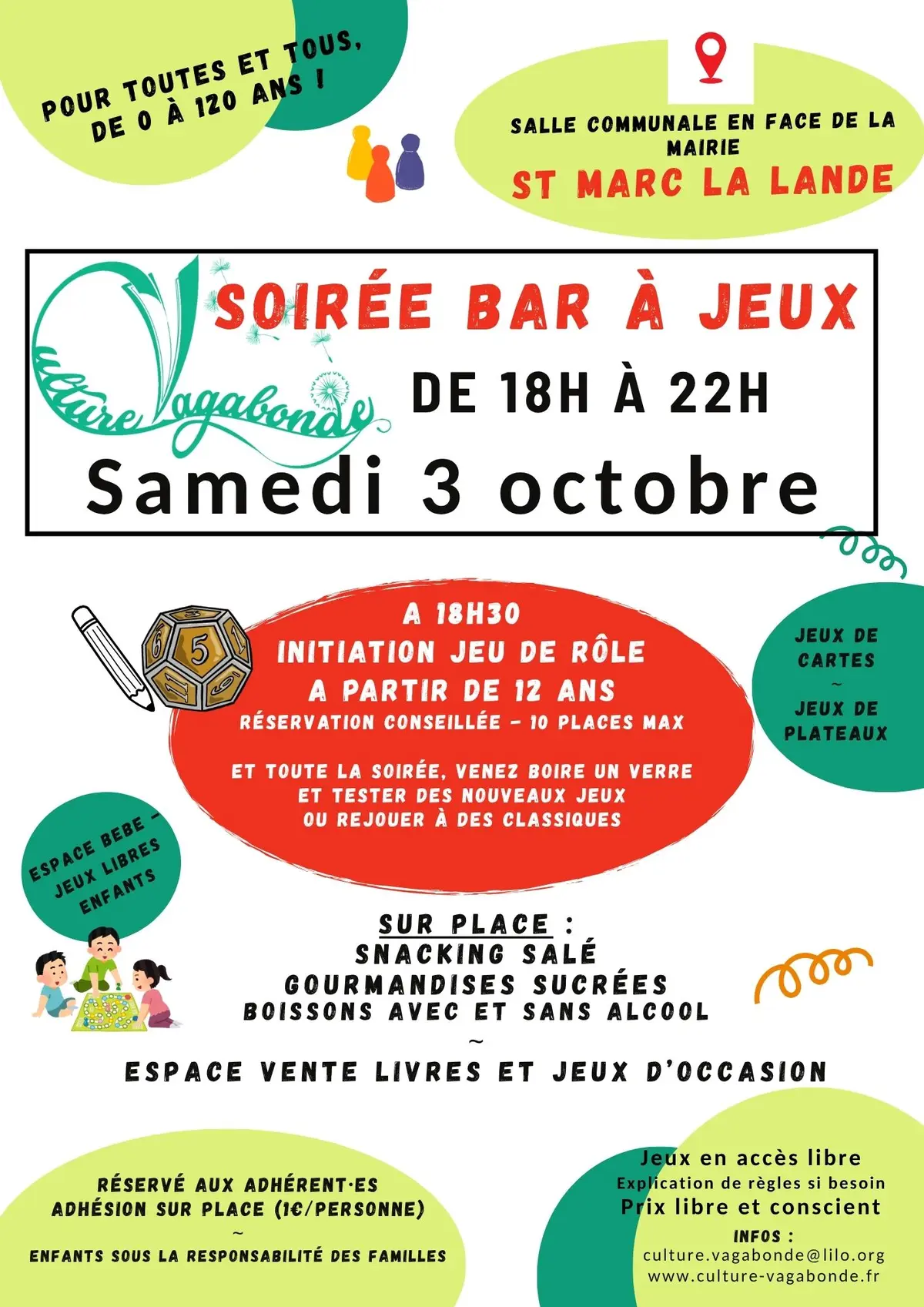 Bar à jeux + initiation jeu de rôles