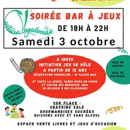 Bar à jeux + initiation jeu de rôles
