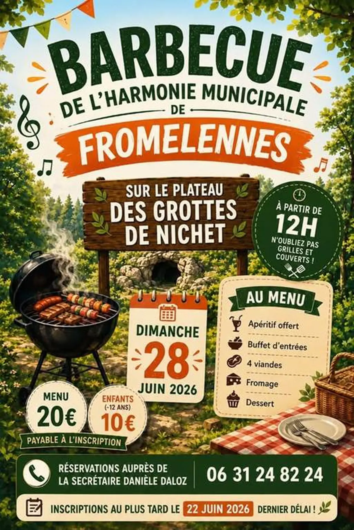 Barbecue de l'Harmonie Municipale de Fromelennes