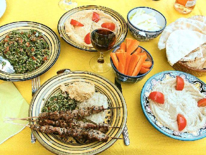 Barbecue libanais : brochettes de viandes 