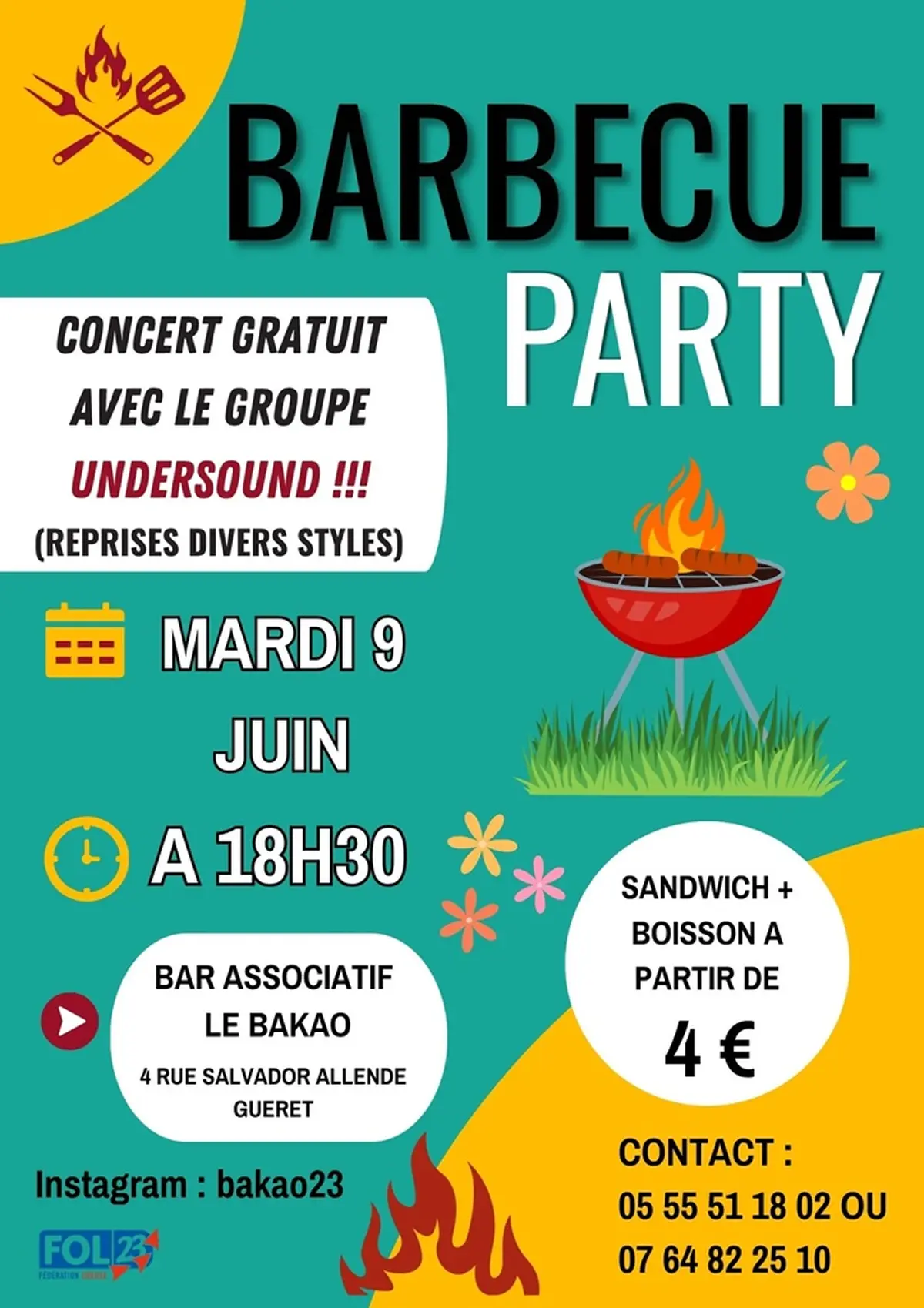 Barbecue party et concert