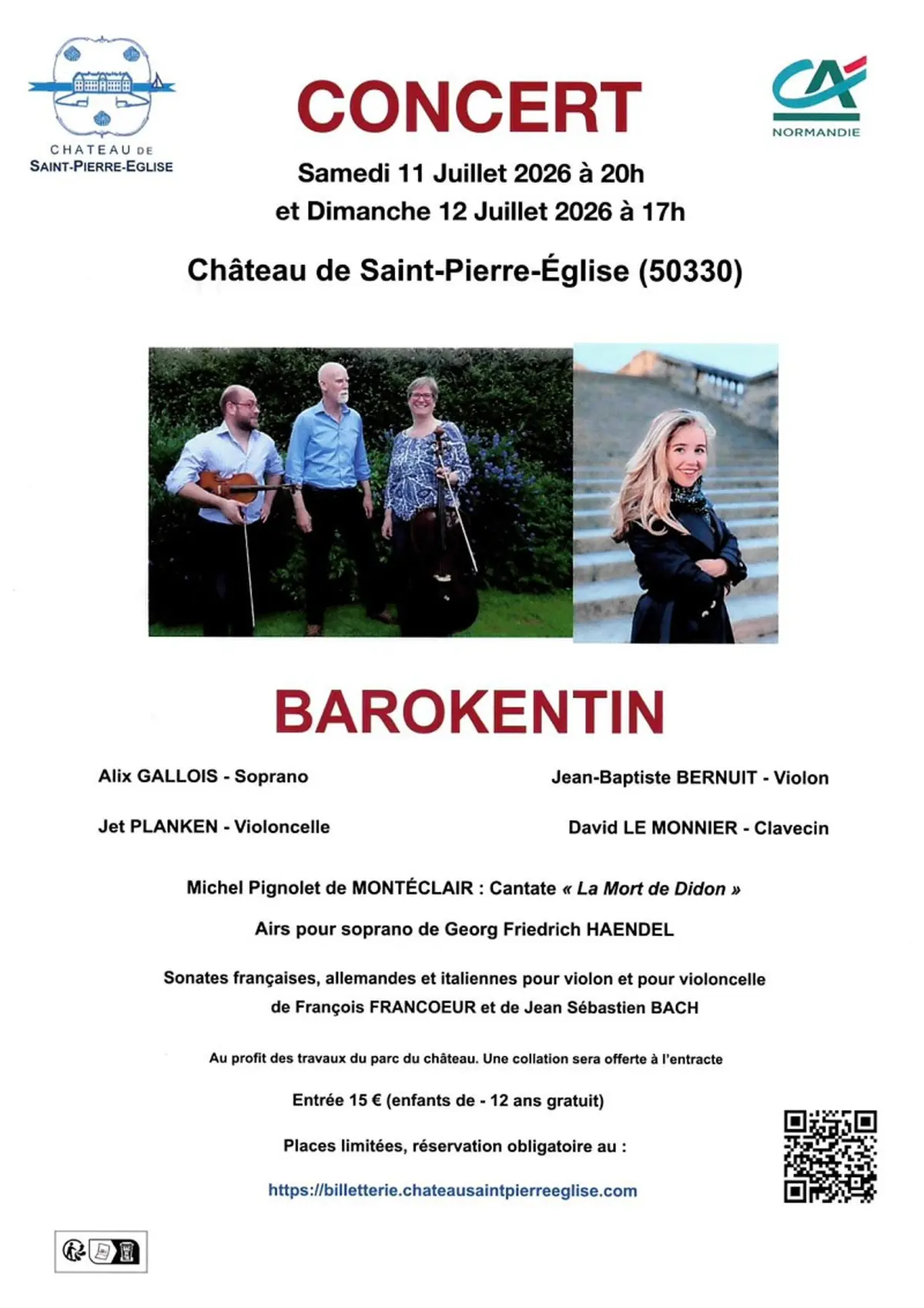 Barokentin en concert au château de Saint-Pierre-Eglise