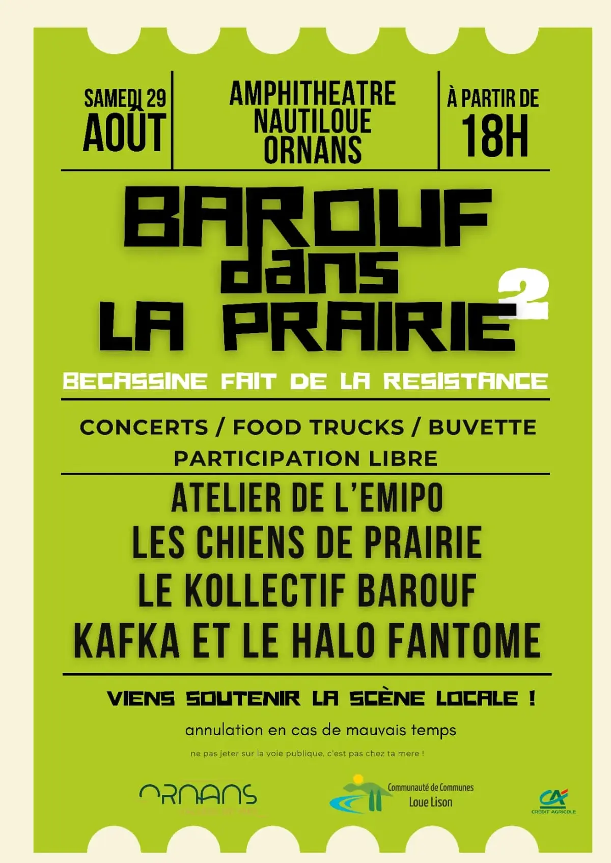 BAROUF DANS LA PRAIRIE #2 - Soirée concerts