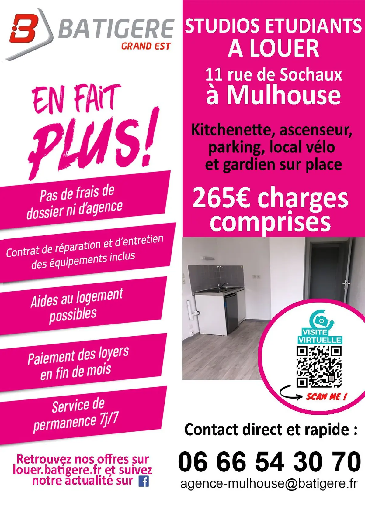 BATIGERE GRAND EST vous accompagne dans votre nouveau logement.