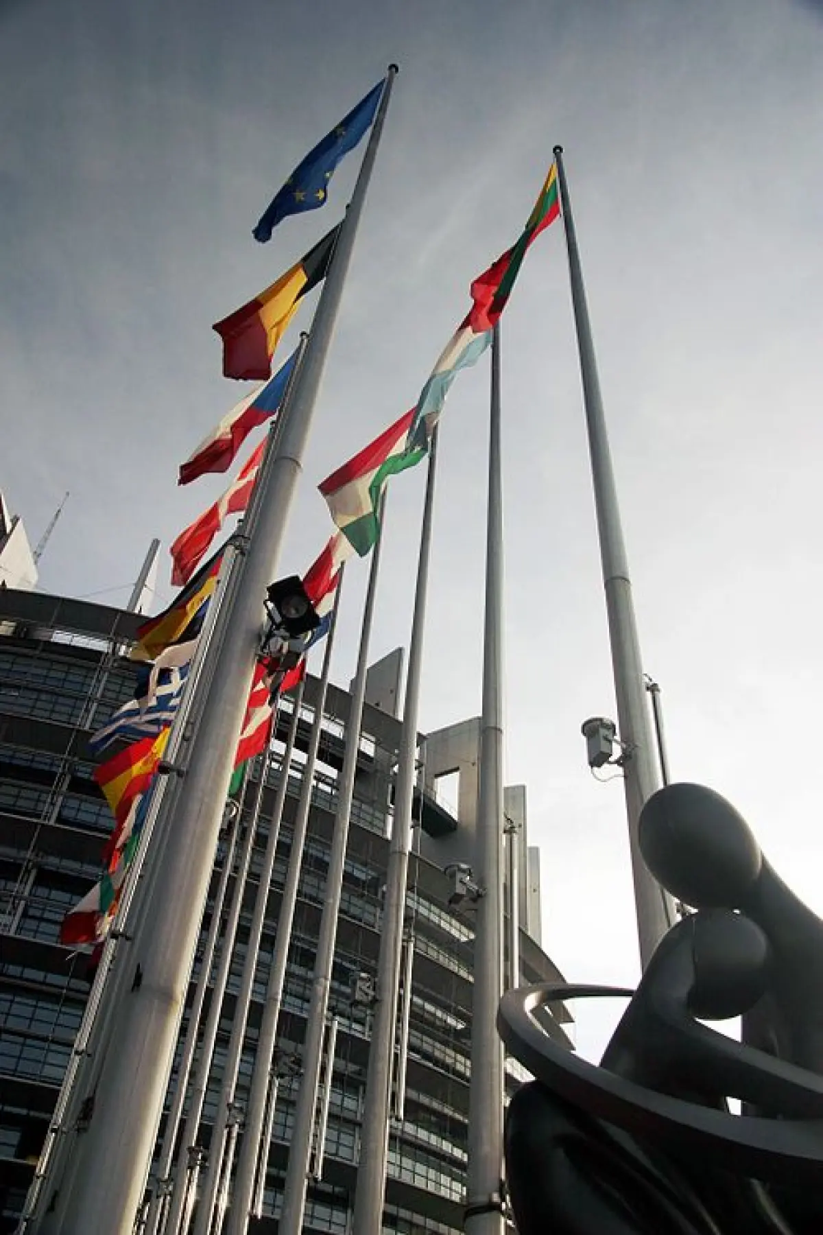 L'immense bâtiment Louise Weiss abrite les députés européens depuis 1999