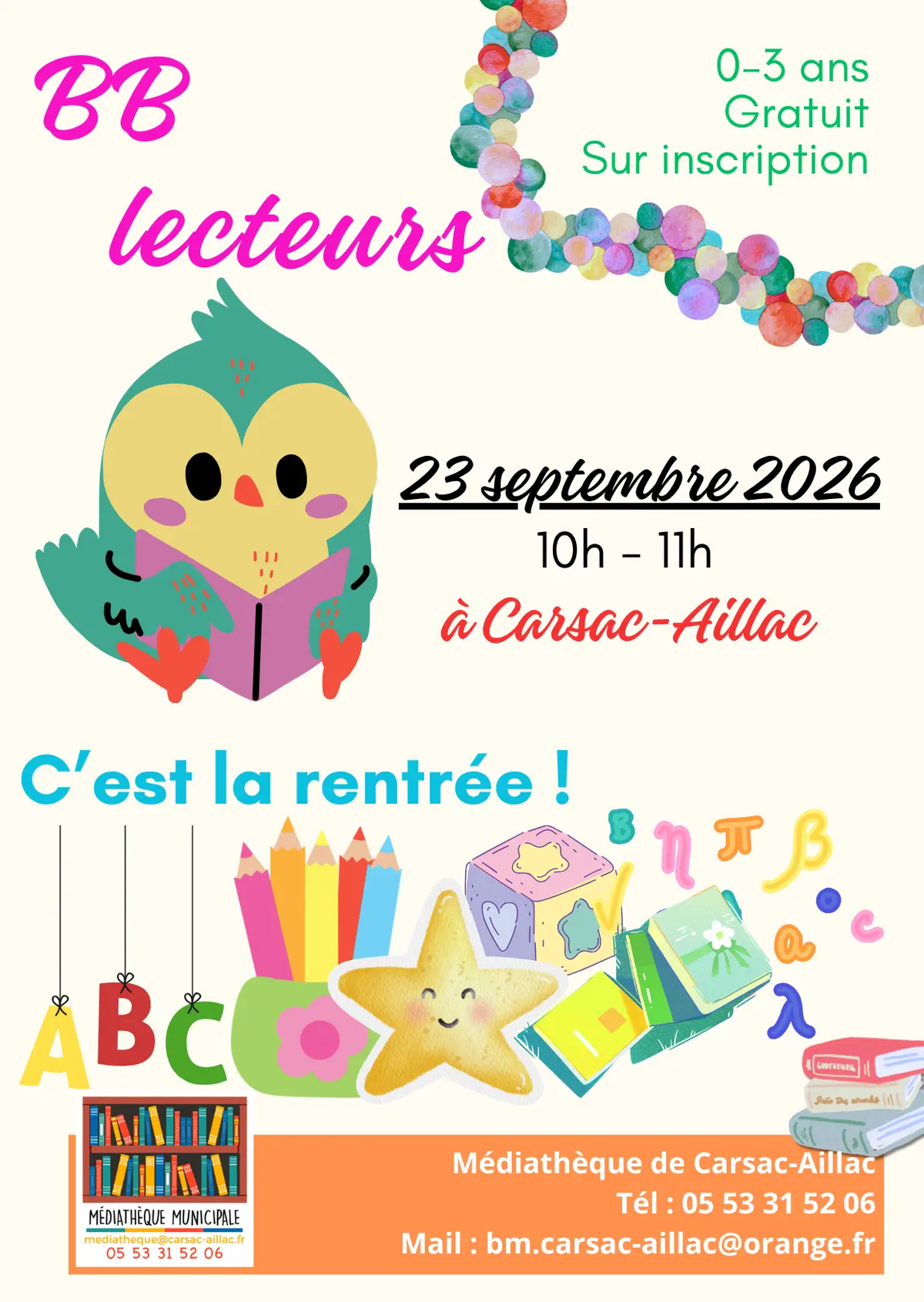 BB lecteurs - C'est la rentrée !