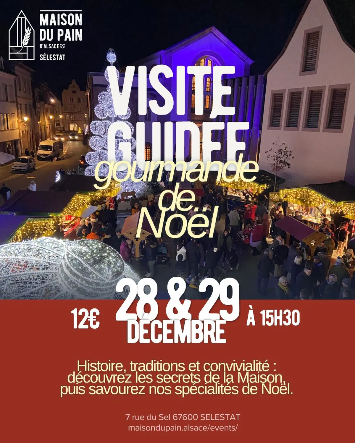 Visite guidée gourmande de Noël