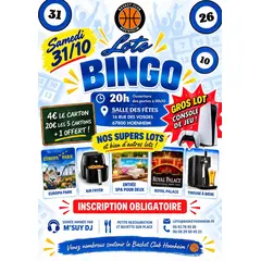 Loto bingo 2026 du Basket Club Hoenheim