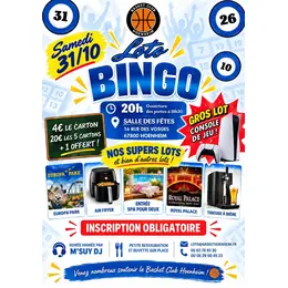 Loto bingo 2026 du Basket Club Hoenheim