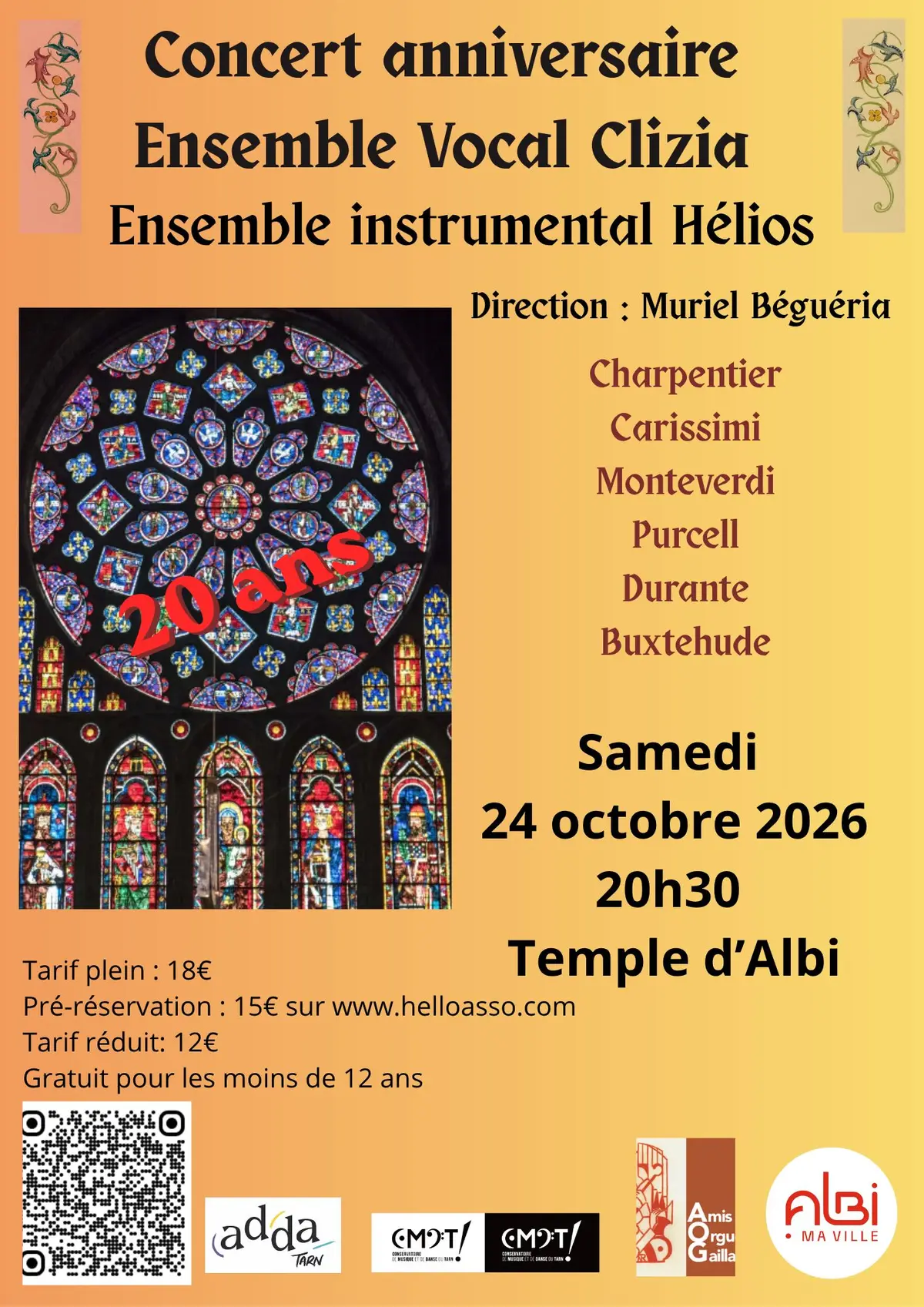 Concert anniversaire des 20 ans de musique baroque