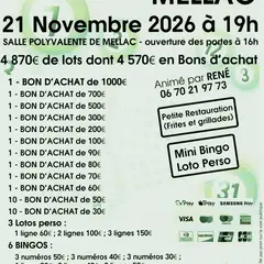 Super loto de Penlann au profit d'une oeuvre caritative locale animé par René.