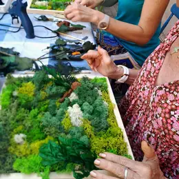 Atelier tableau végétal stabilisé