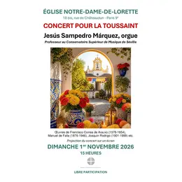 CONCERT D’ORGUE POUR LA TOUSSAINT par Jesús Sampedro Márquez