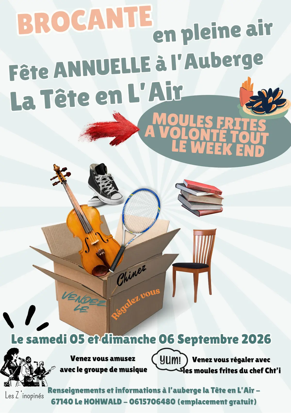Braderie vide grenier de L auberge la Tete en L air