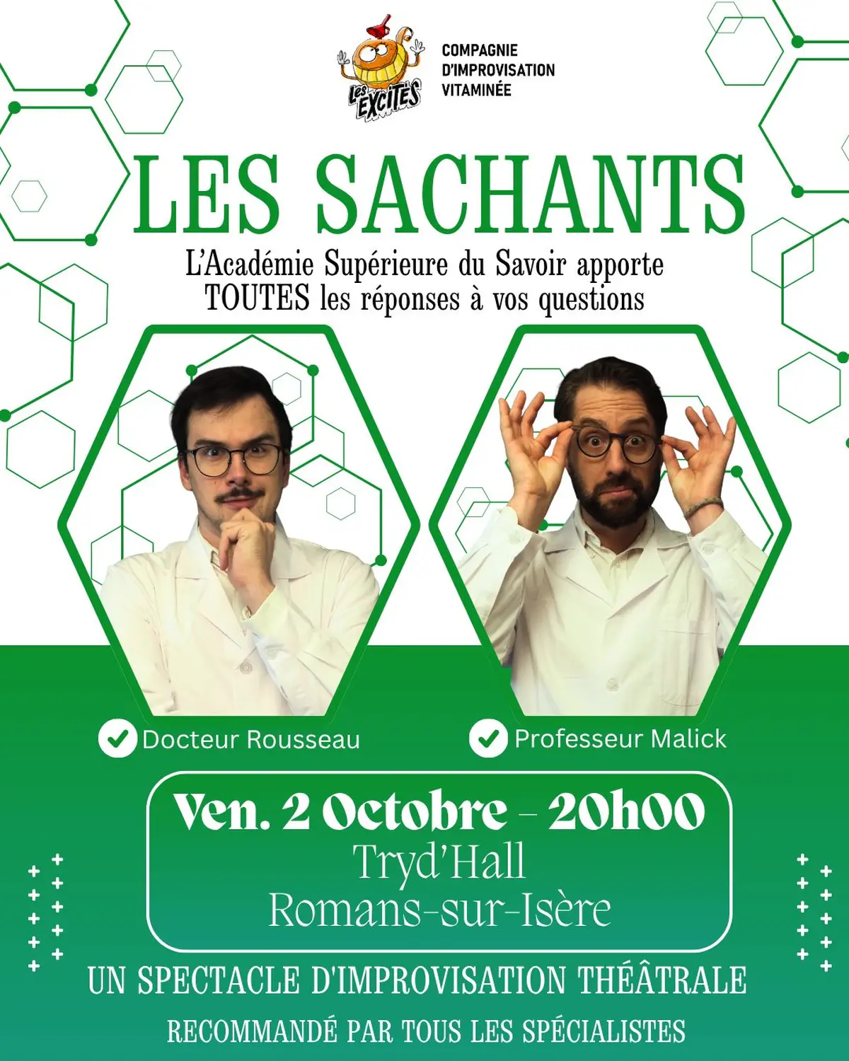 LES SACHANTS - Spectacle d'impro presque scientifique