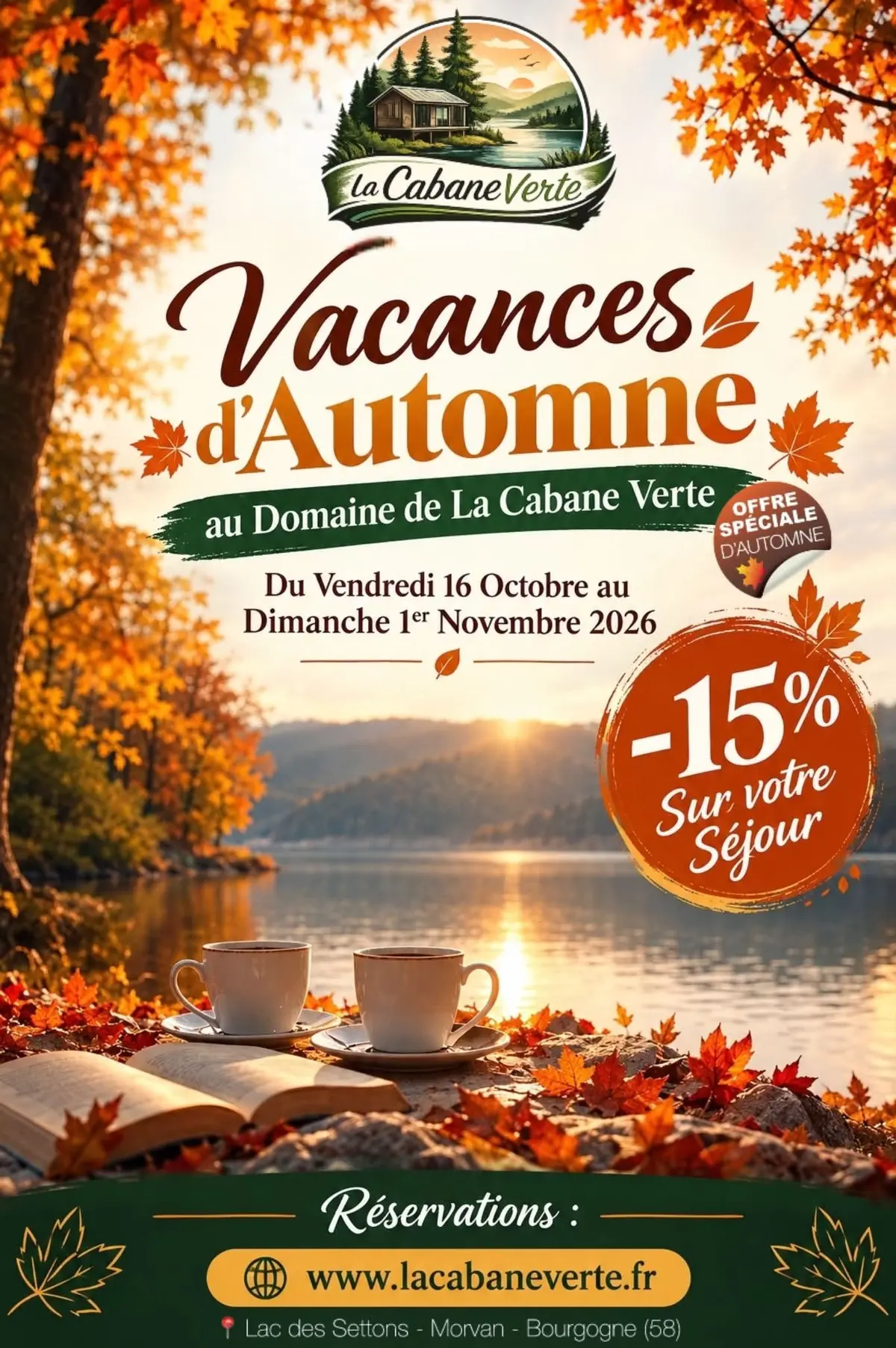 Domaine de La Cabane Verte : Séjour nature Offre Promotionnelle Automne