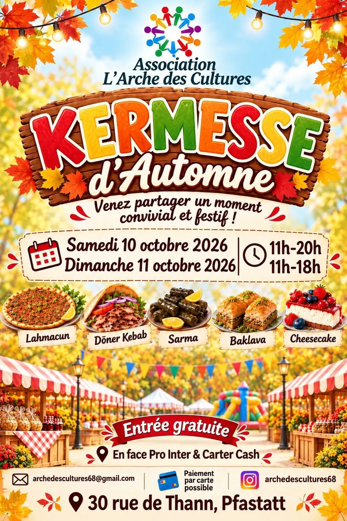 Kermesse d’Automne – Association L’Arche des Cultures à Pfastatt