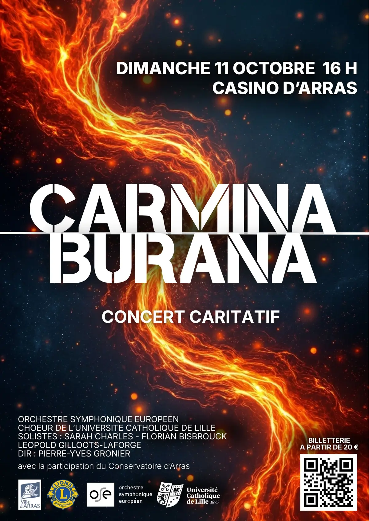 Carmina Burana - Concert caritatif - Le Casino Arras