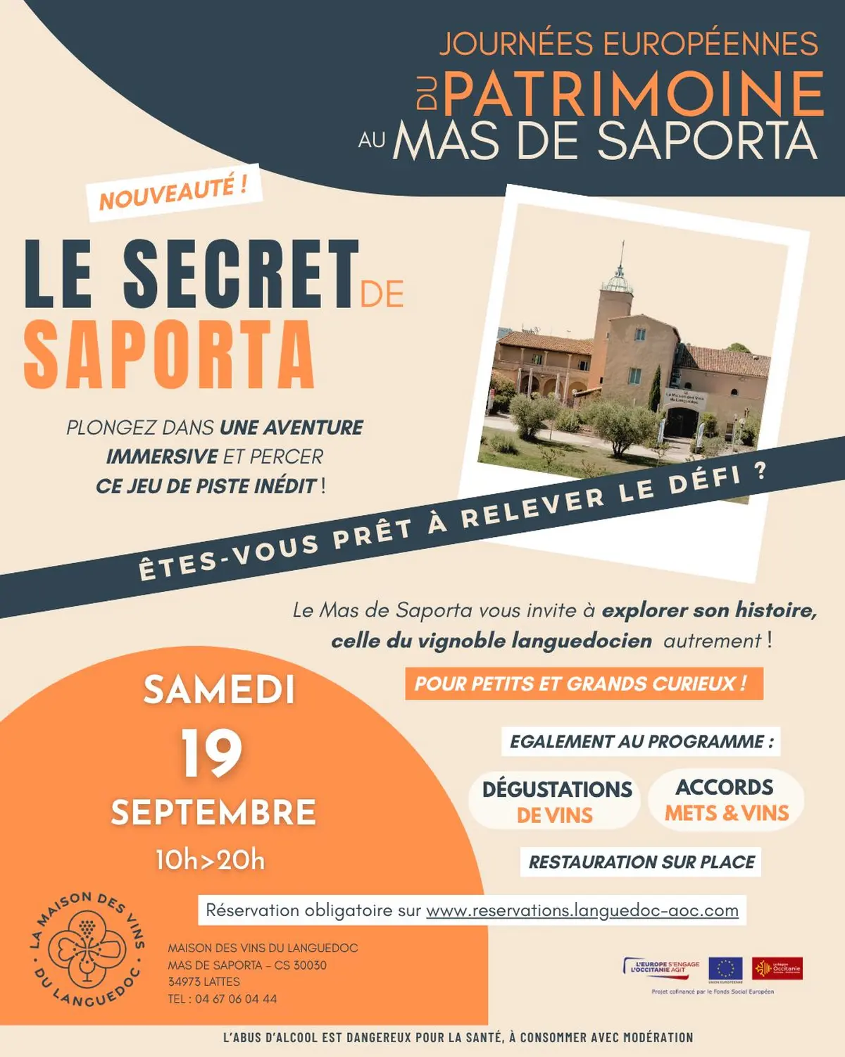Journées du patrimoine au mas de Saporta