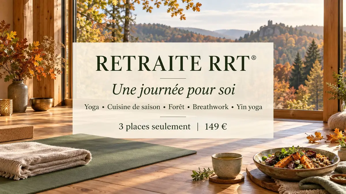 Retraite RRT® | Yoga, breathwork, cuisine non inflammatoire & forêt