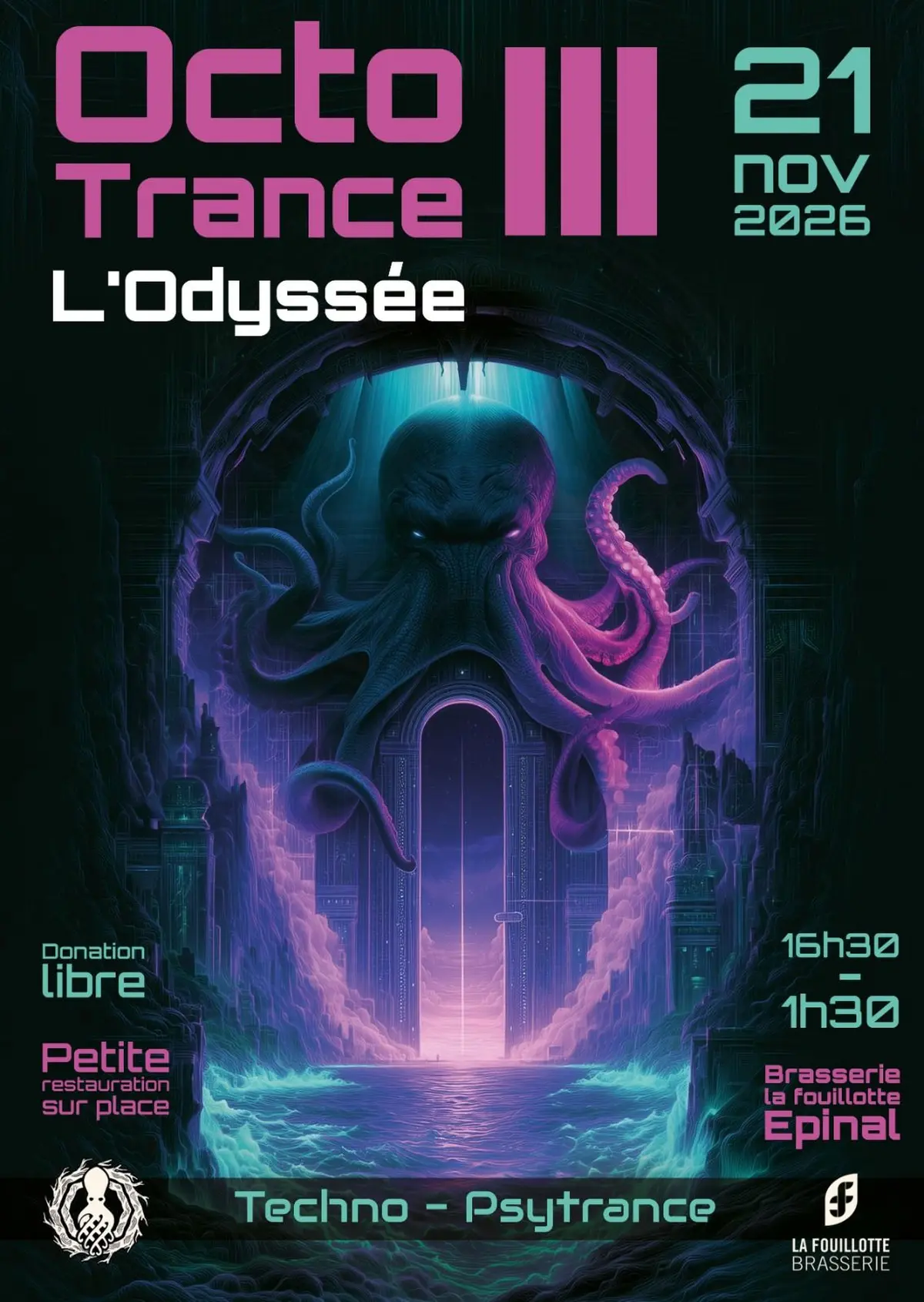 Octotrance III - L'Odyssée (soirée Techno / Psytrance)​