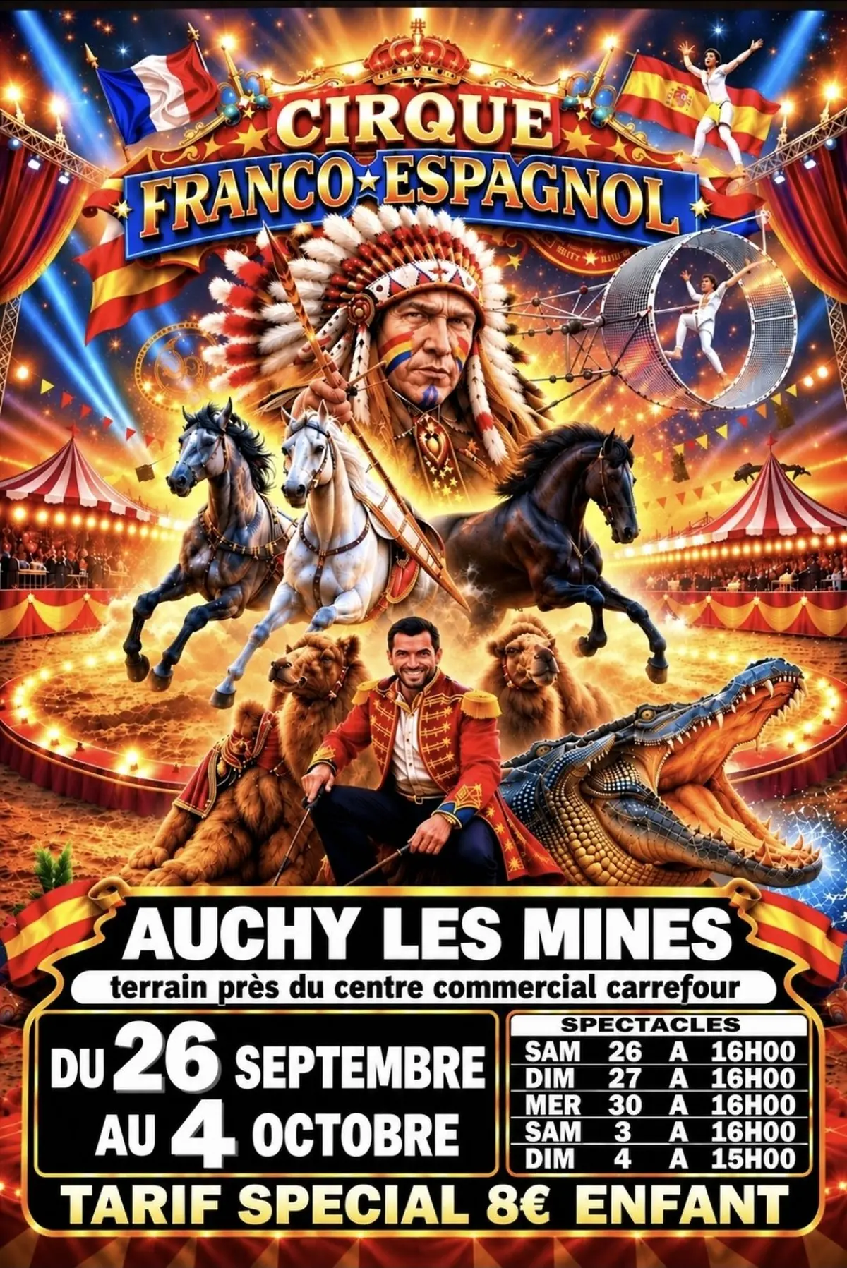 Cirque franco espagnol à Auchy-les-Mines 