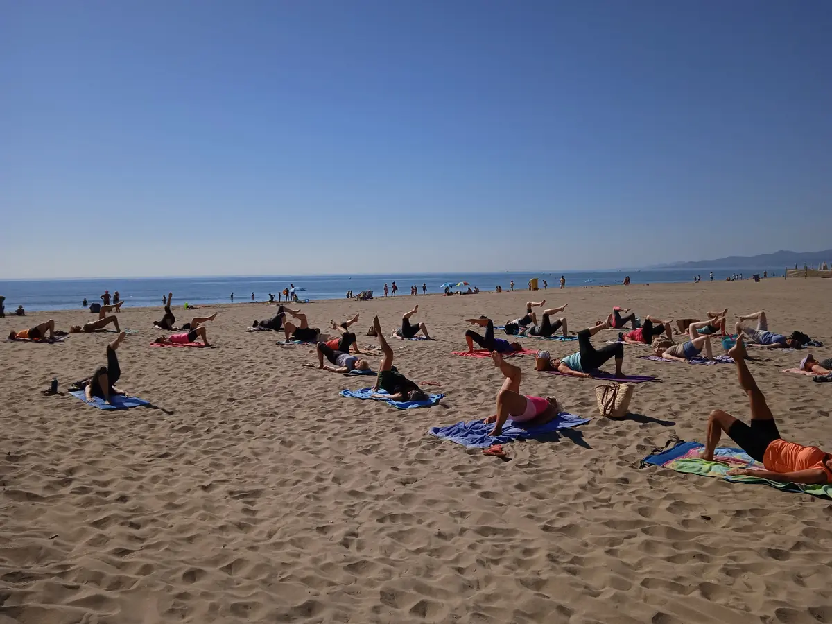 Beach Pilates, Plage Du Roussillon