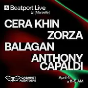 Beatport live Marseille W/ Cera Khin, Zora and more