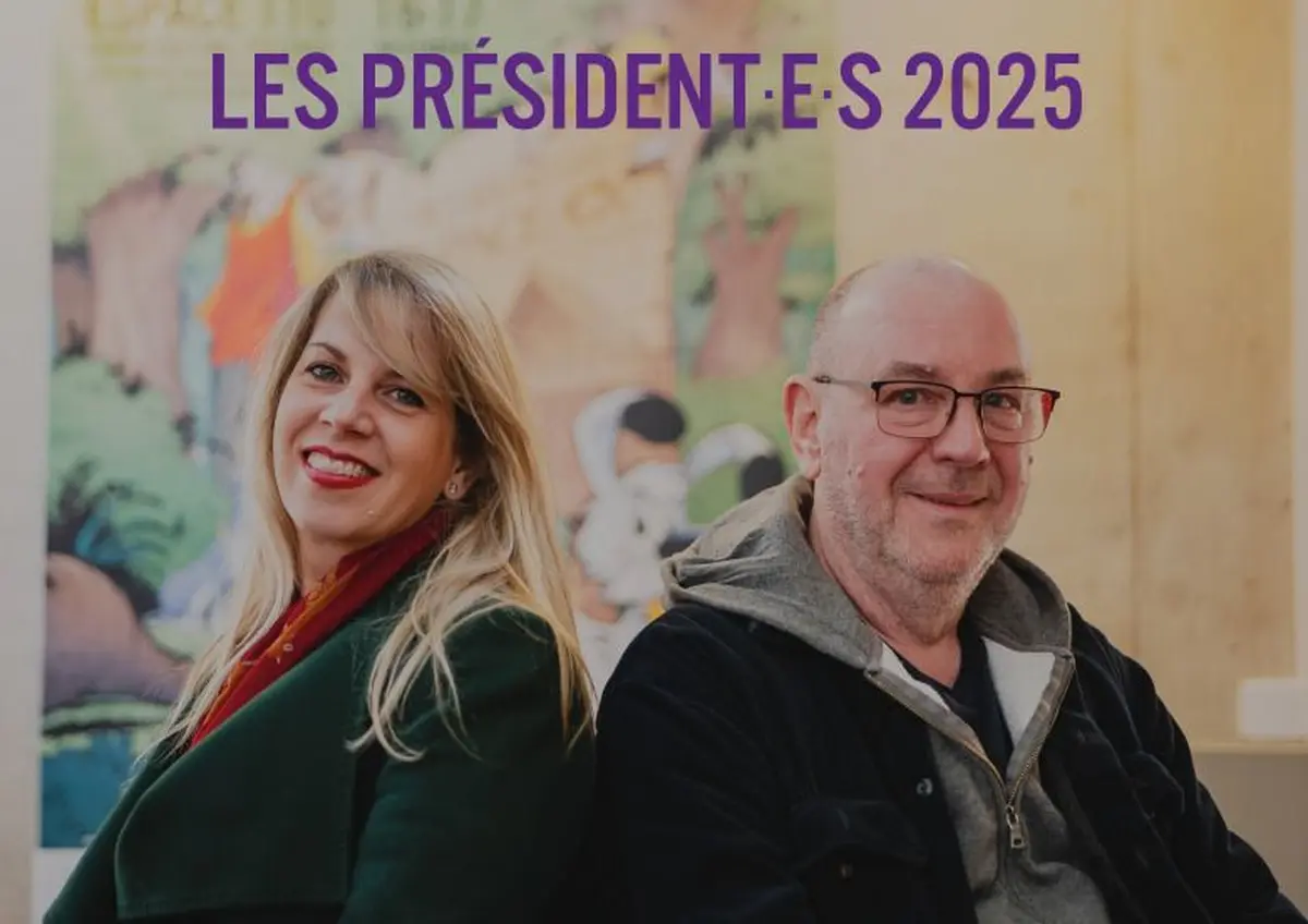 Miss Prickly et Philippe Matter, les co-présidents de l'édition 2025 de Bédéciné