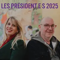 Miss Prickly et Philippe Matter, les co-présidents de l'édition 2025 de Bédéciné DR