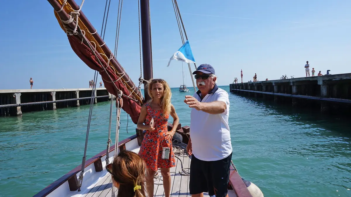 A bord de la Bragozzo Teresina