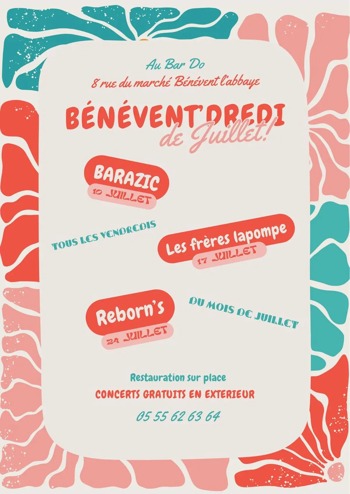 BénéventDredi : concert avec Barazic