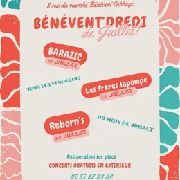 BénéventDredi : concert avec Barazic