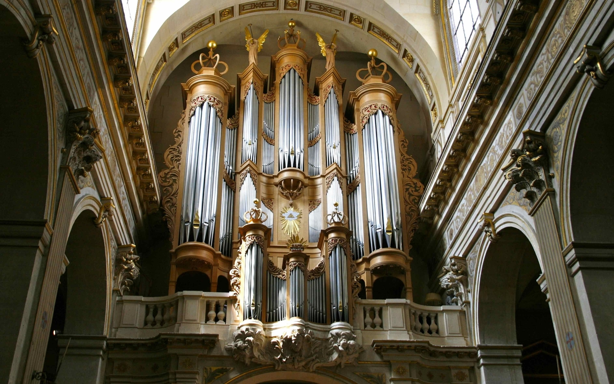 Concert de musique sur le grand orgue de Saint-Louis en l'Ile pendant 3 heures, avec la création d'une symphonie écrite spécialement pour cette Nuit Blanche