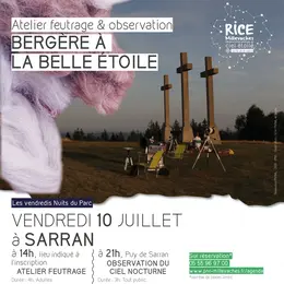 Bergère à la belle étoile : observation du ciel étoilé