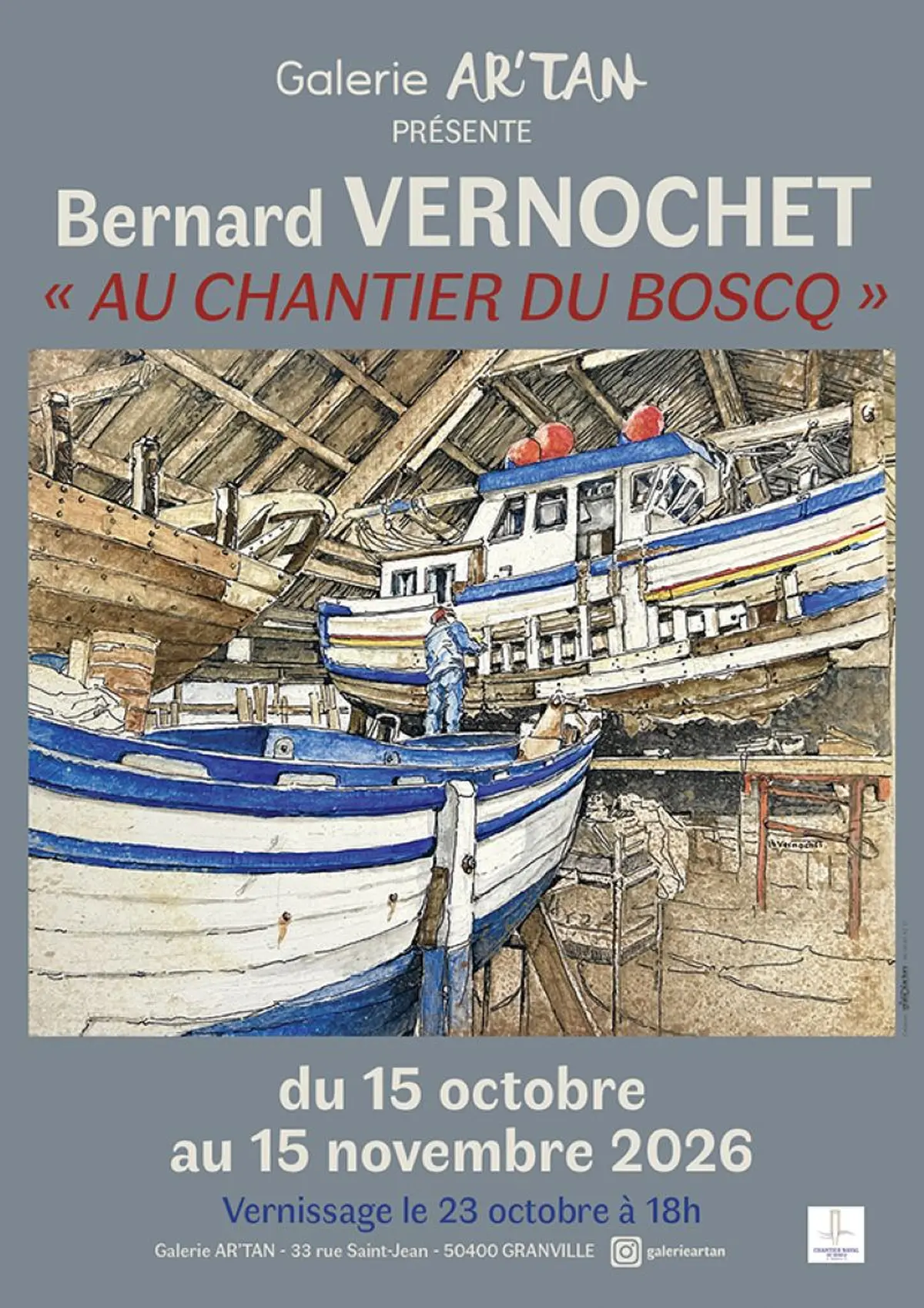 Bernard Vernochet Au chantier du Boscq