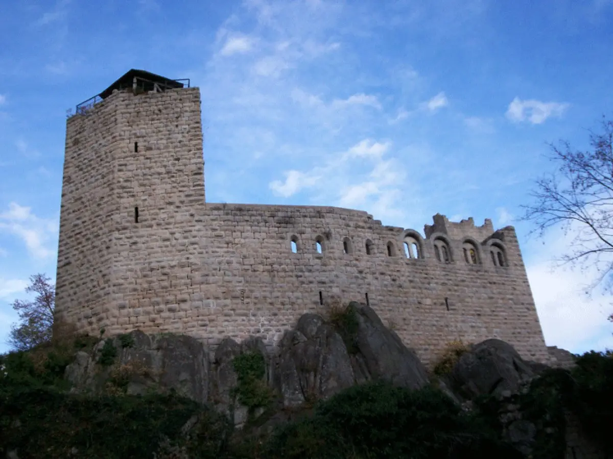 Bel aspect pour le plus vieux château d'Alsace !