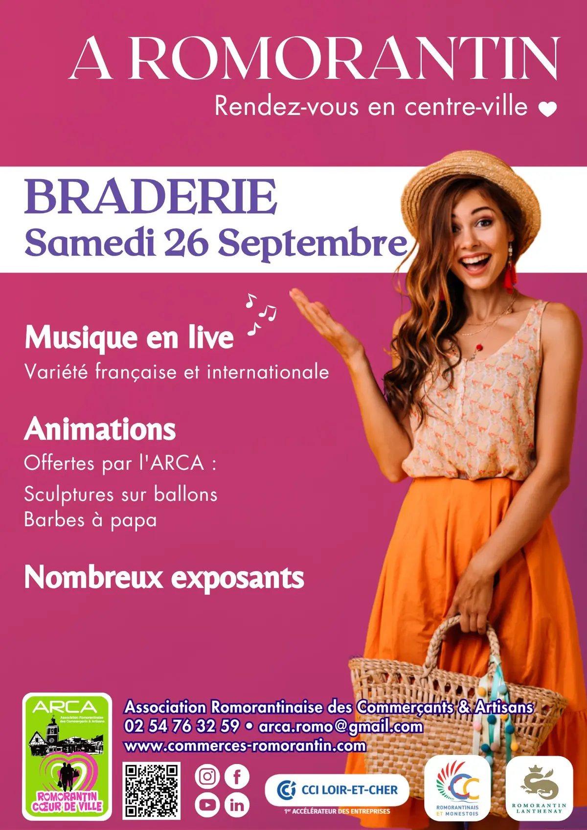 Samedi 26 septembre • La Braderie débarque à Romorantin !