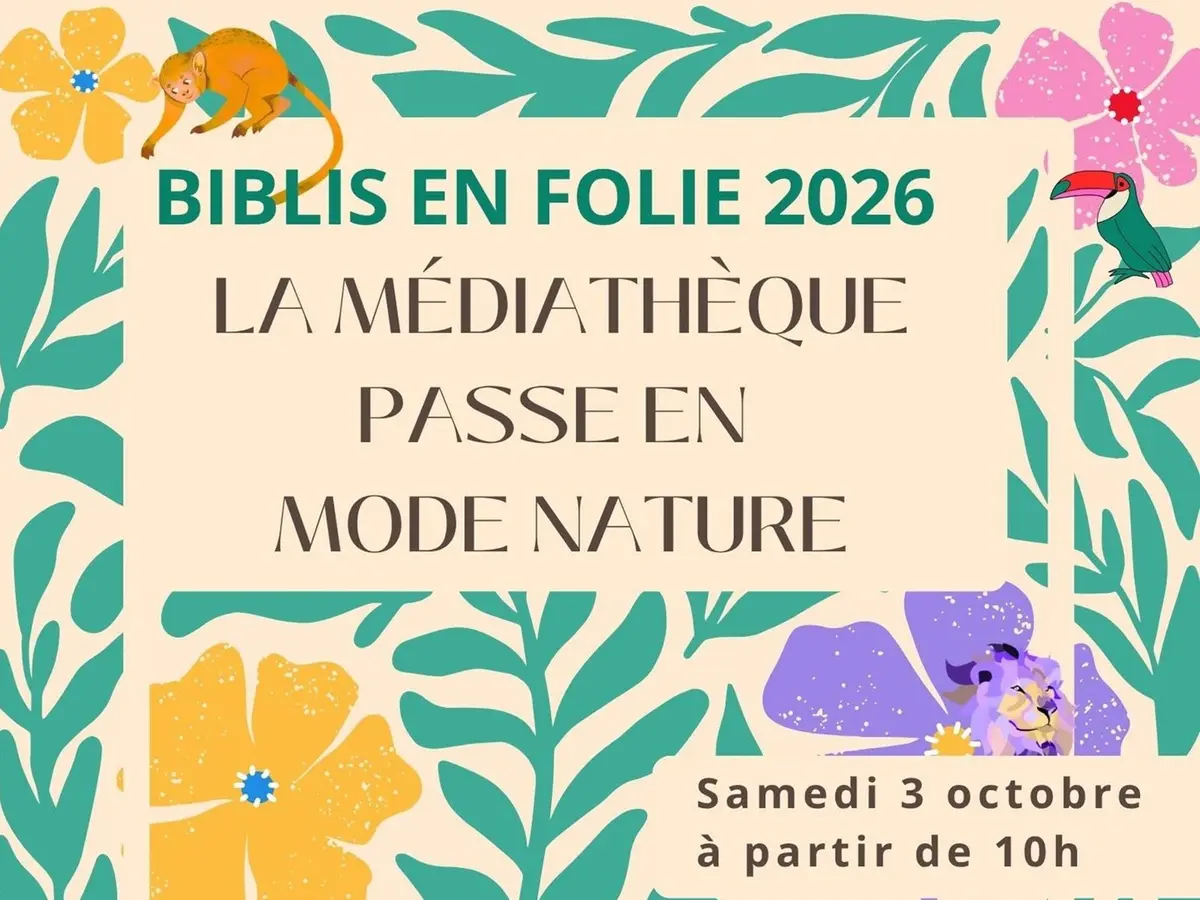 Biblio en folie : la médiathèque passe en mode nature